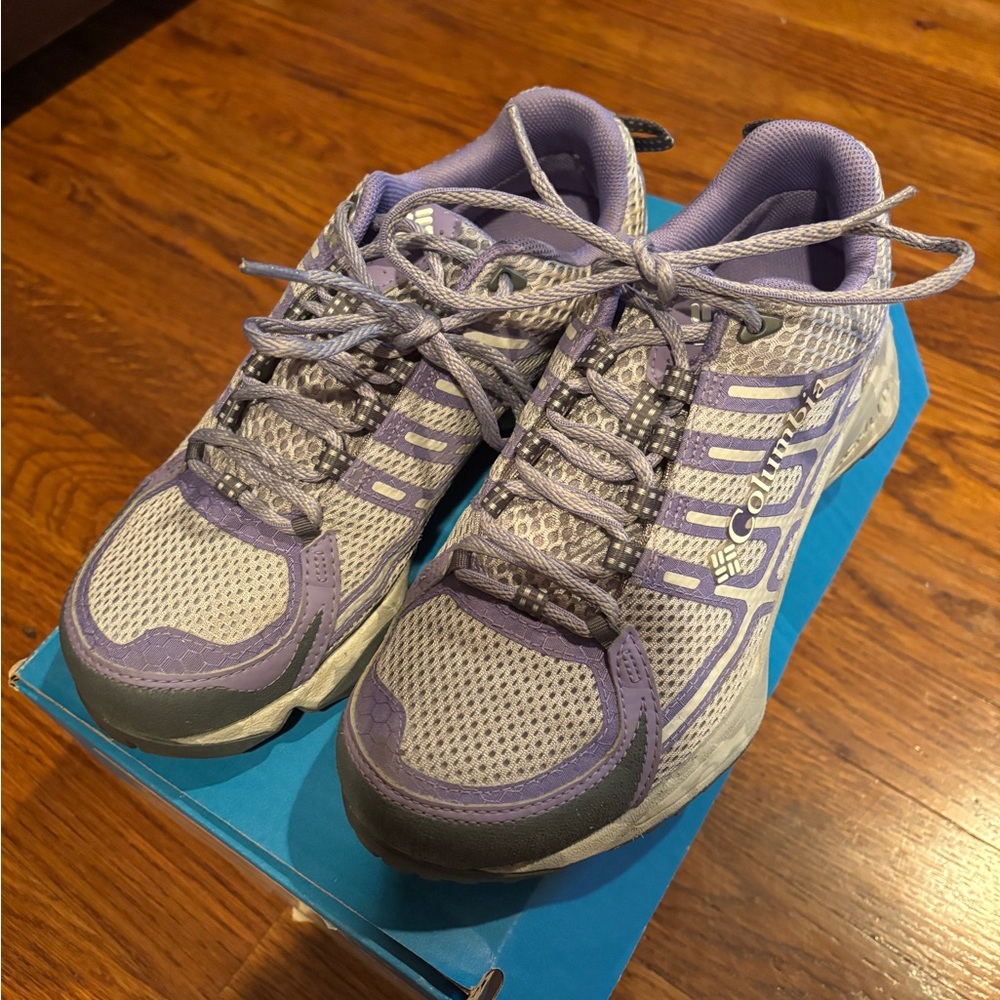 Columbia Women's Purple and Gray Waterproof Hiking Shoes